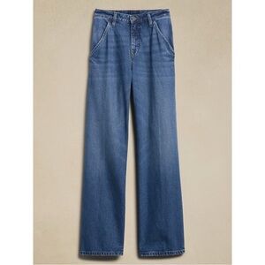 Banana Republic 2023 Petite High Rise Luxe Wide Leg Jeans